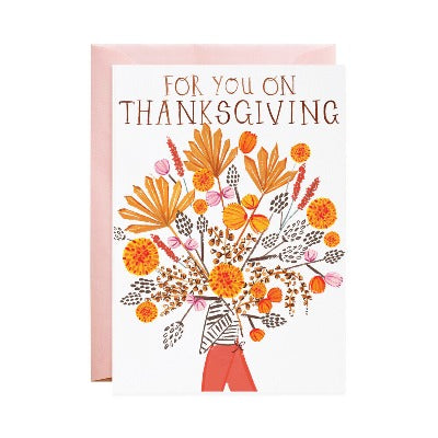 Mr. Boddington - Autumn Bouquet for You Thanksgiving Card