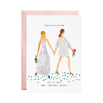 Mr. Boddington - The New Mrs. & Mrs. Wedding Card
