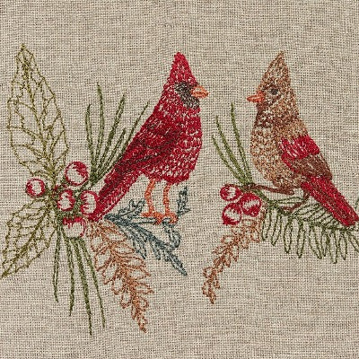 Coral & Tusk - Christmas Cardinals Tea Towel